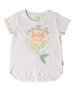 Earth Nymph Mermaid Sea Love Kids T Shirt 6 Grey