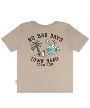 Earth Nymph No Bad Days Boys T Shirt 2 Sand