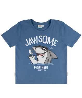 Earth Nymph Jawsome Augusta Kids T Shirt 2 Ocean Blue