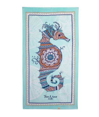 Pacific Creations Beach Towel Folke Seahorse Augusta