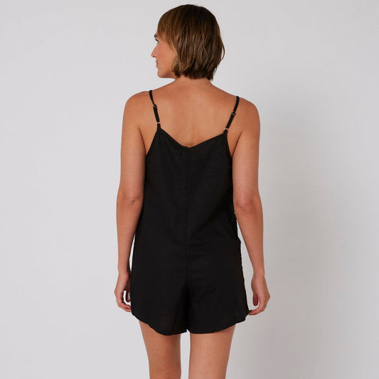 Ocean + Earth Sunray Linen Playsuit