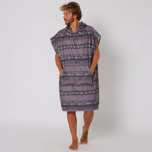 Ocean and Earth Digital Hooded Poncho