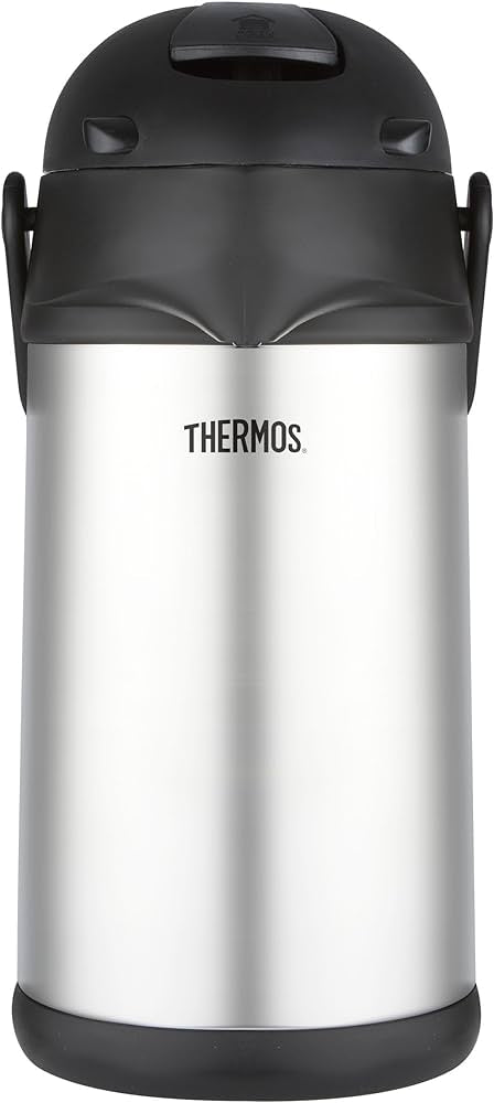 THERMOS Pump Pot Stainless Steel with Swivel Base