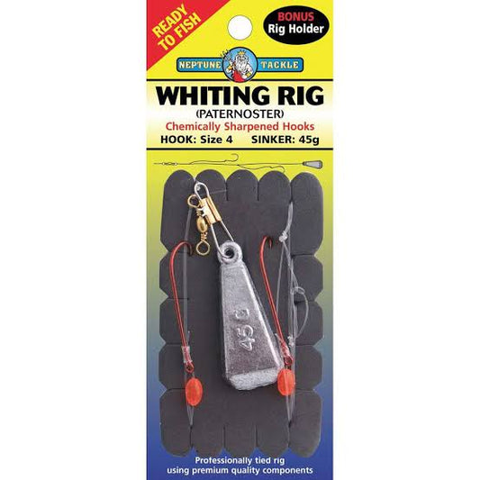 Whiting Rig Paternoster Chemically Sharpened Hook Size 6 Sinker 45g (Yellow Carded)