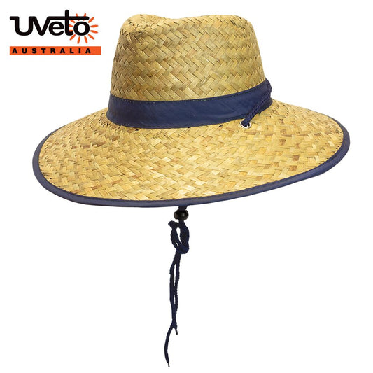 Uveto Straw Hat Large Navy 58-59cm