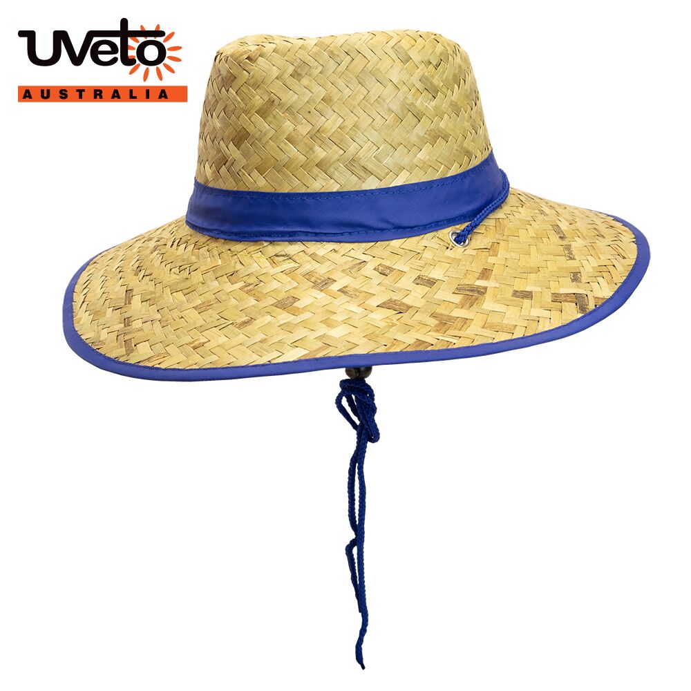 Uveto Straw Hat Large Navy 58-59cm