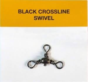 Seahorse Crossline Black Swivels Qty 10 10