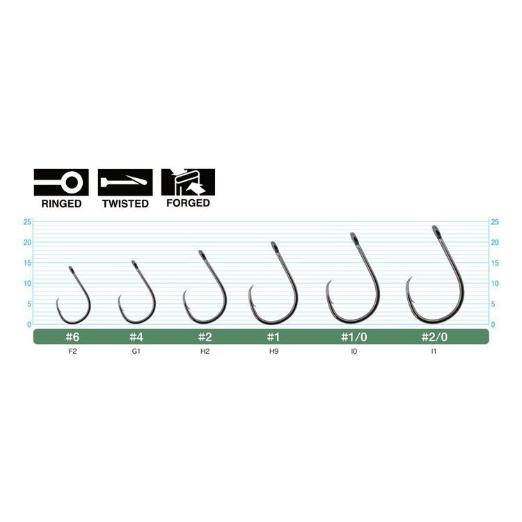 Owner Mosquito Circle Hooks (Green Carded) 2/0