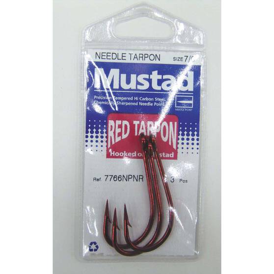 Mustad Red Tarpon Hooks (Carded)