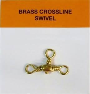 Seahorse Brass Crossline Swivels Qty 10 6