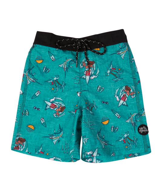 Earth Nymph Kids Boardshorts Surf Adventure