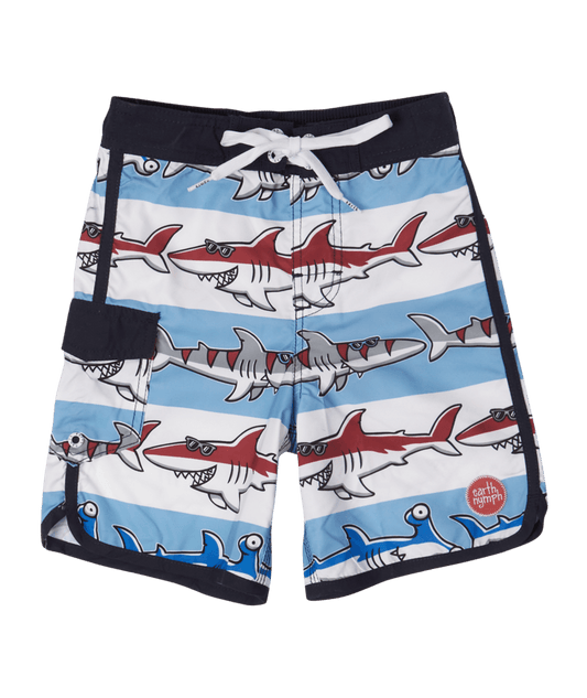 Kids Boardshorts Here Comes Trouble