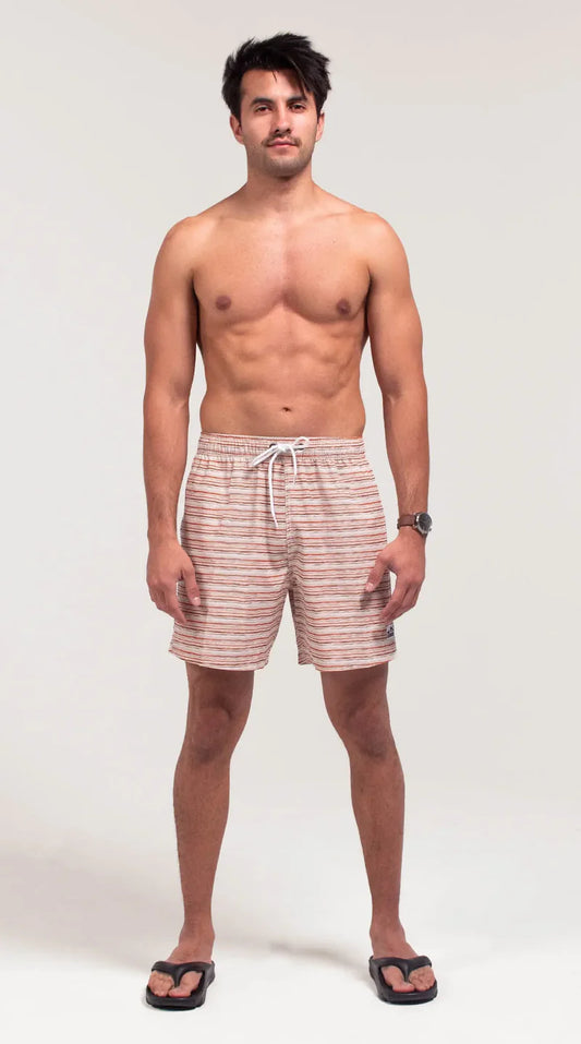Outback Mens Elastic Waist Board Shorts