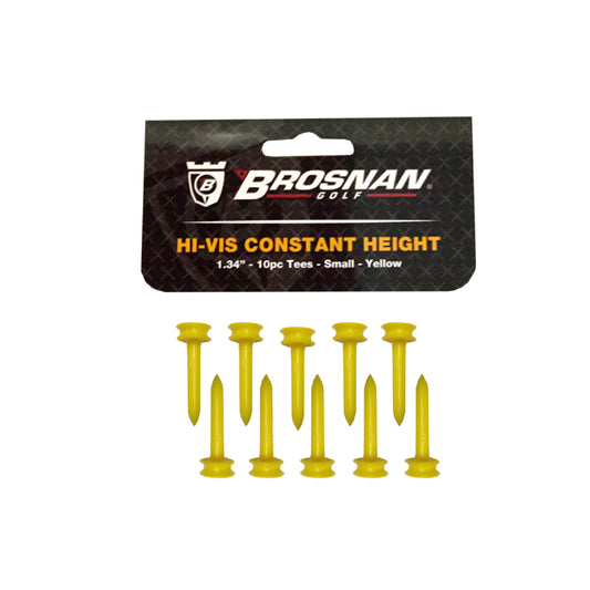 Hi-Vis Constant Height Small Golf Tees 10pk 34mm