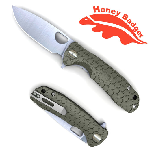 Honey Badger Flipper Large Green HB1003