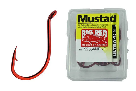 Mustad Big Red Suicide Hooks Size 1 Qty 50