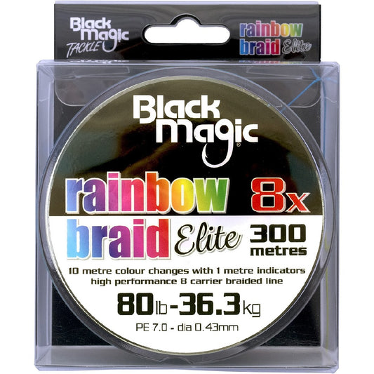 Black Magic Rainbow Braid Elite 80Lb