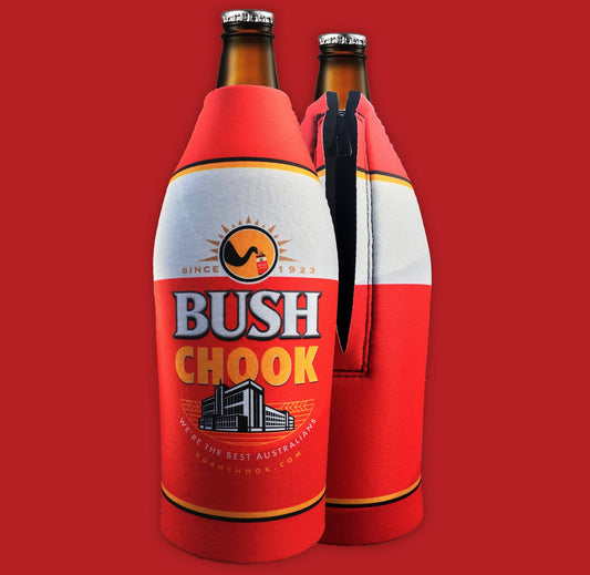 Stubby Holder King Brown Bush Chook