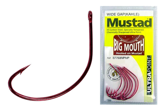 Mustad Hook Big Mouth Wide Gap (Kahle) Qty 6