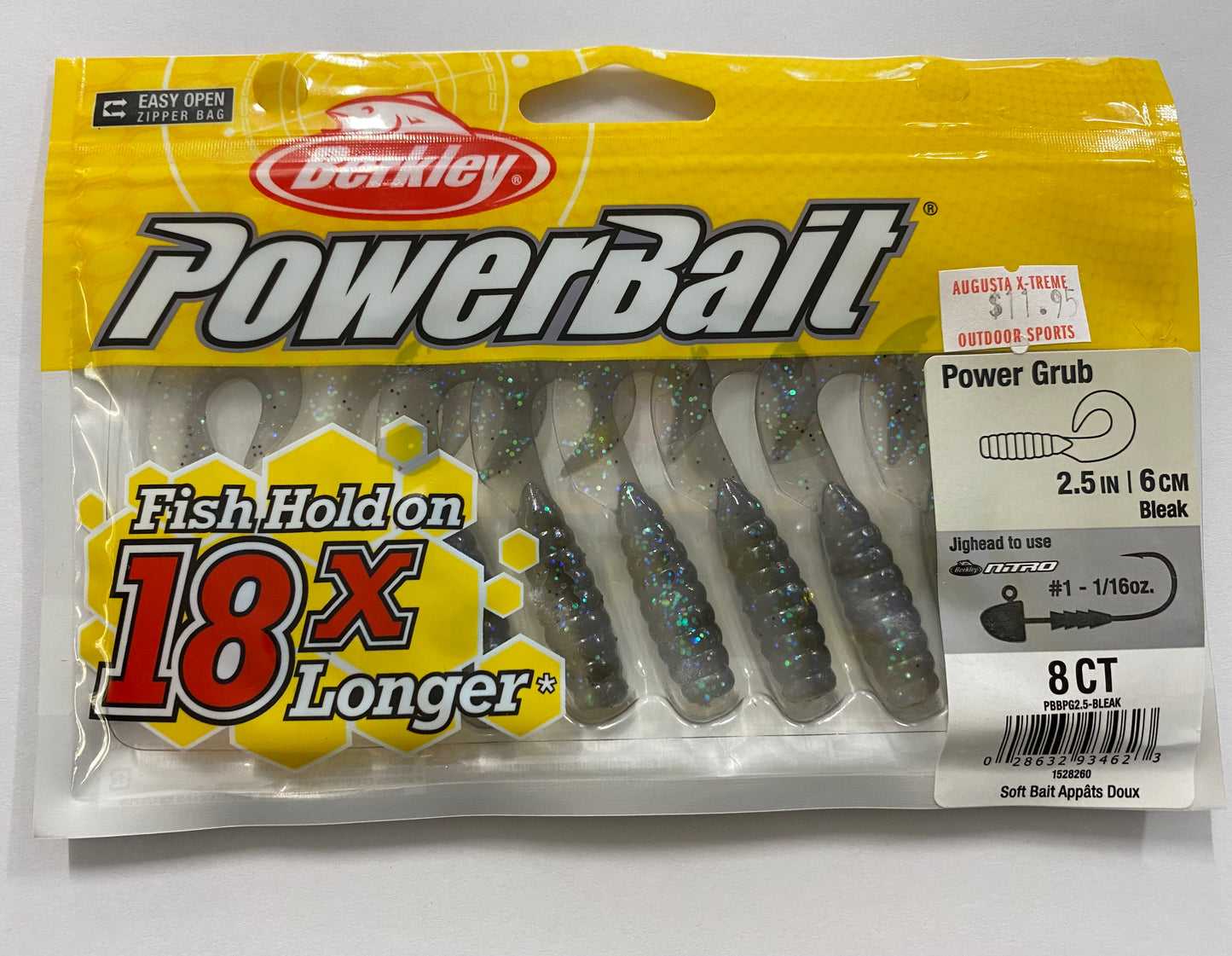 Berkley Powerbait Power Grub 2.5" 6cm Bleak