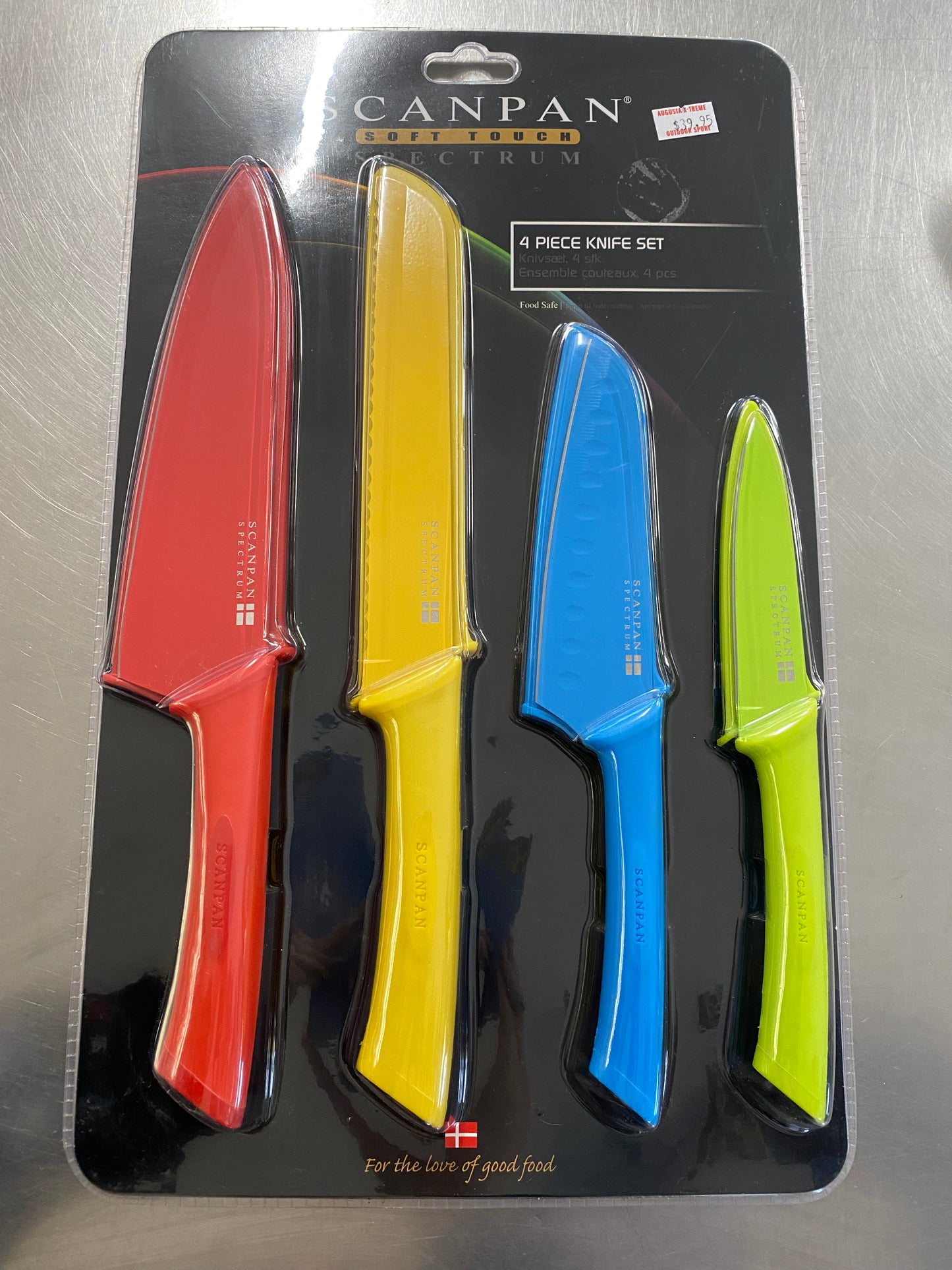 SCANPAN SPECTRUM KNIFE SET 4 PC