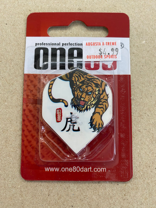 One80 Dart Flights Tattoo Tiger