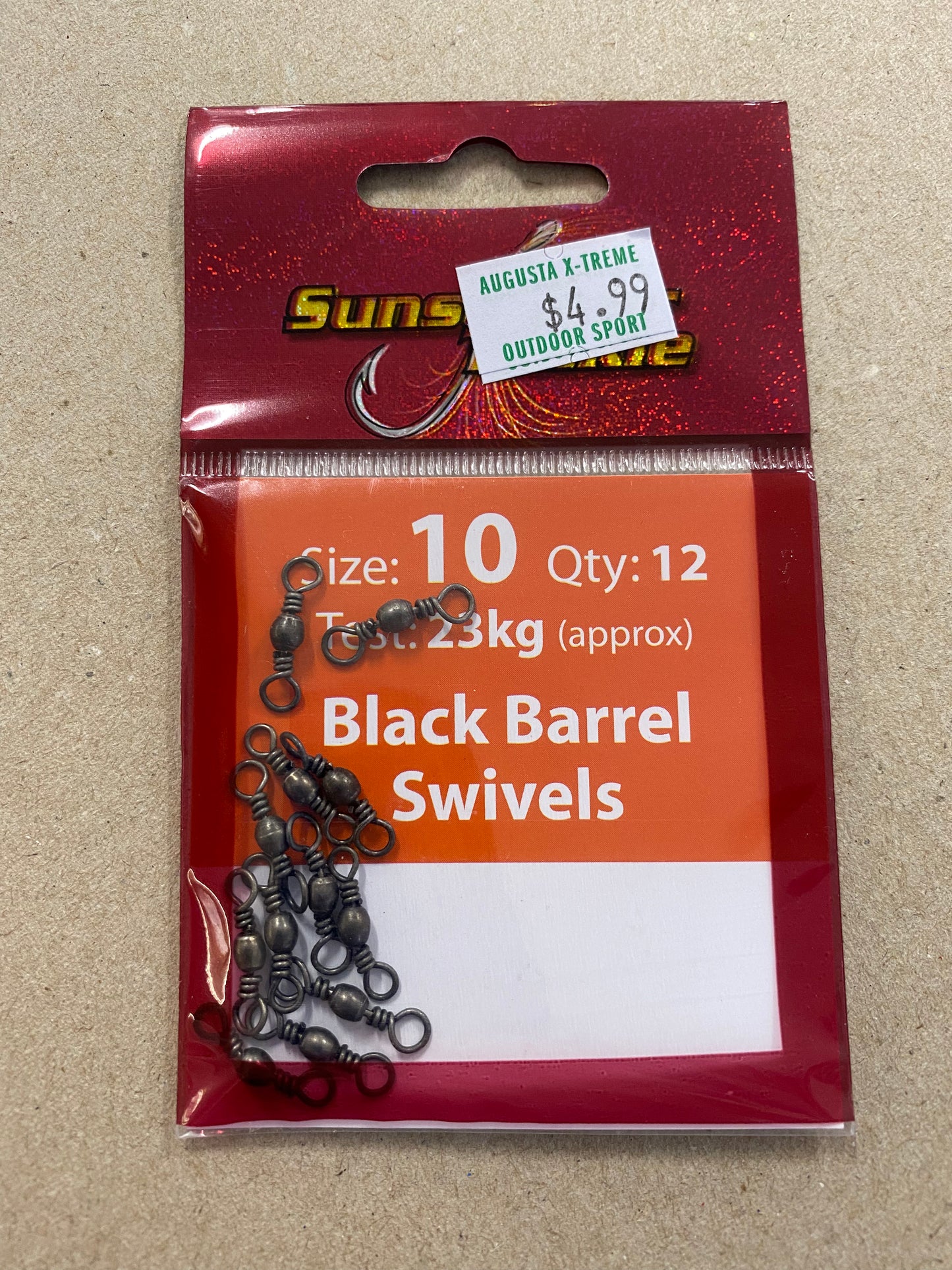 Sunseeker Swivel Black Barrel Size 1 Qty 12