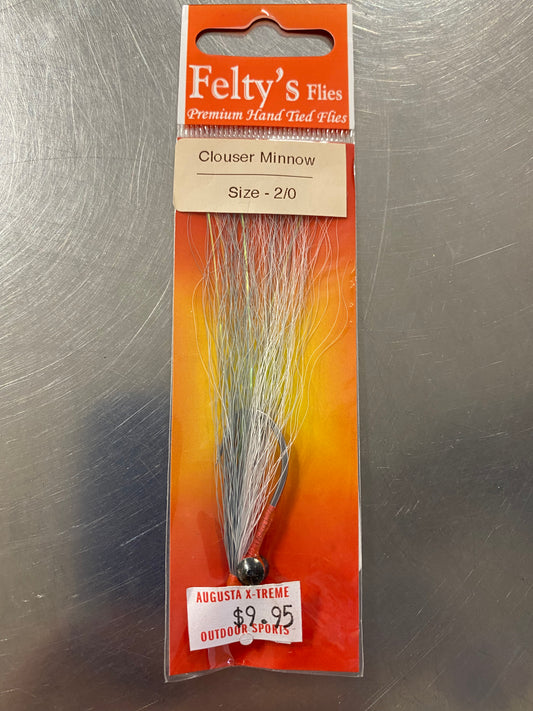 Felty's Flies Clouser Minnow DB White 2/0
