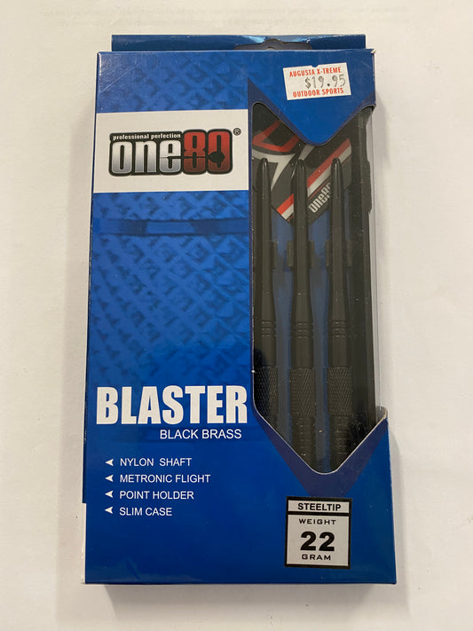 One80 Blaster Black Brass Darts 22Gm