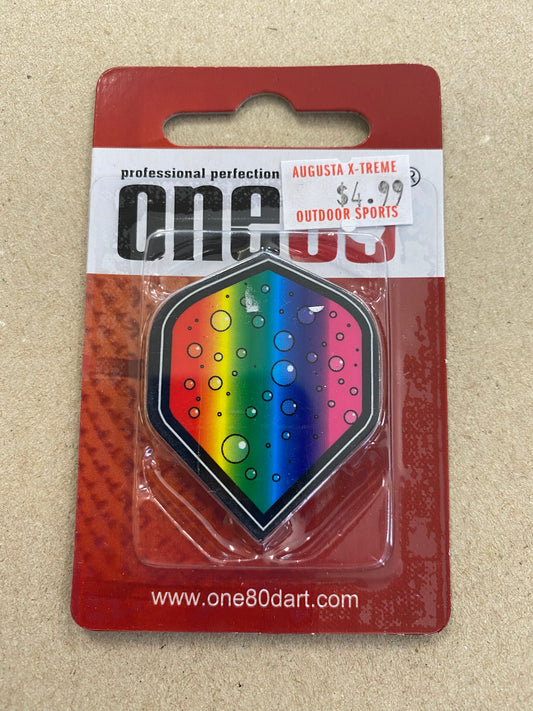 One80 Dart Flights Rainbow