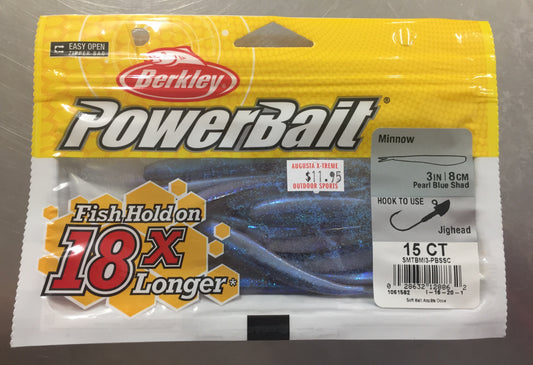 Berkley Powerbait Minnow Pearl Blue Shad 3" 8cm