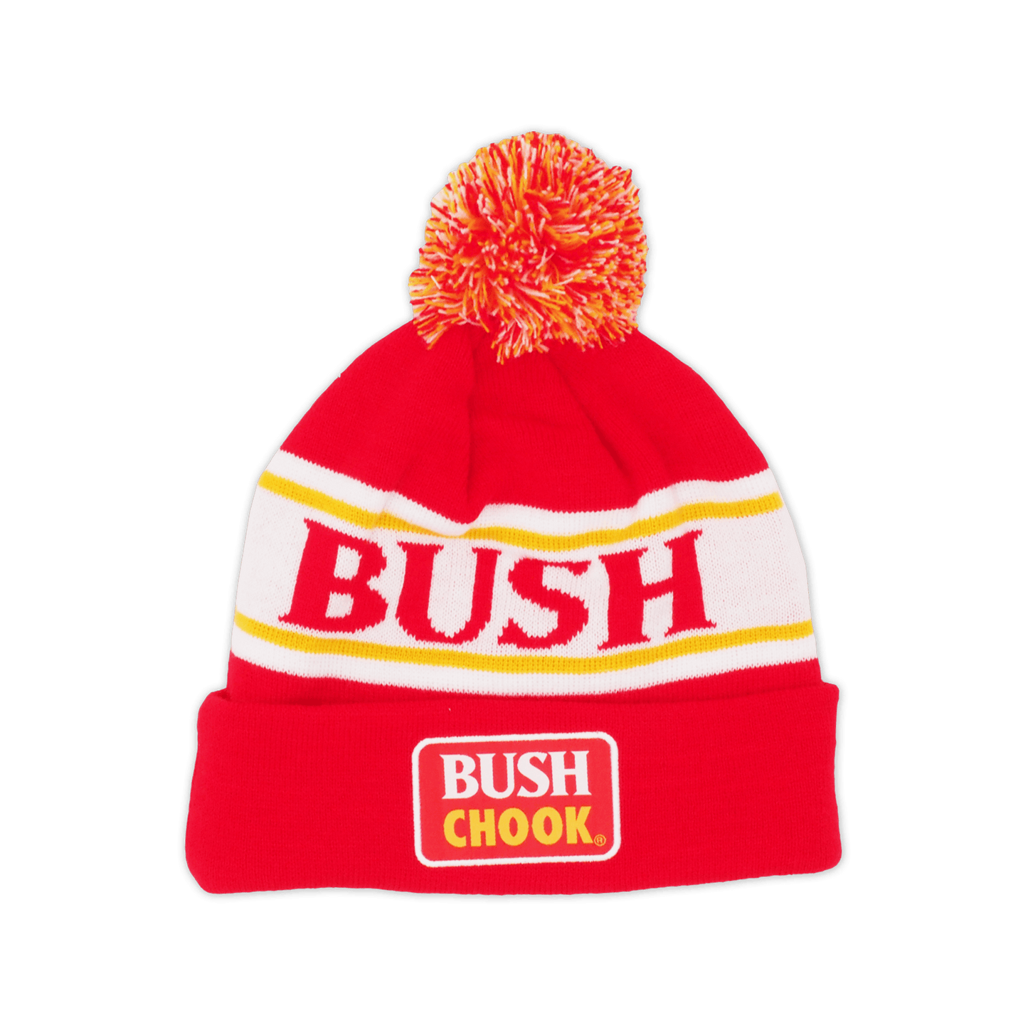 Bush Chook Red Footy Beanie