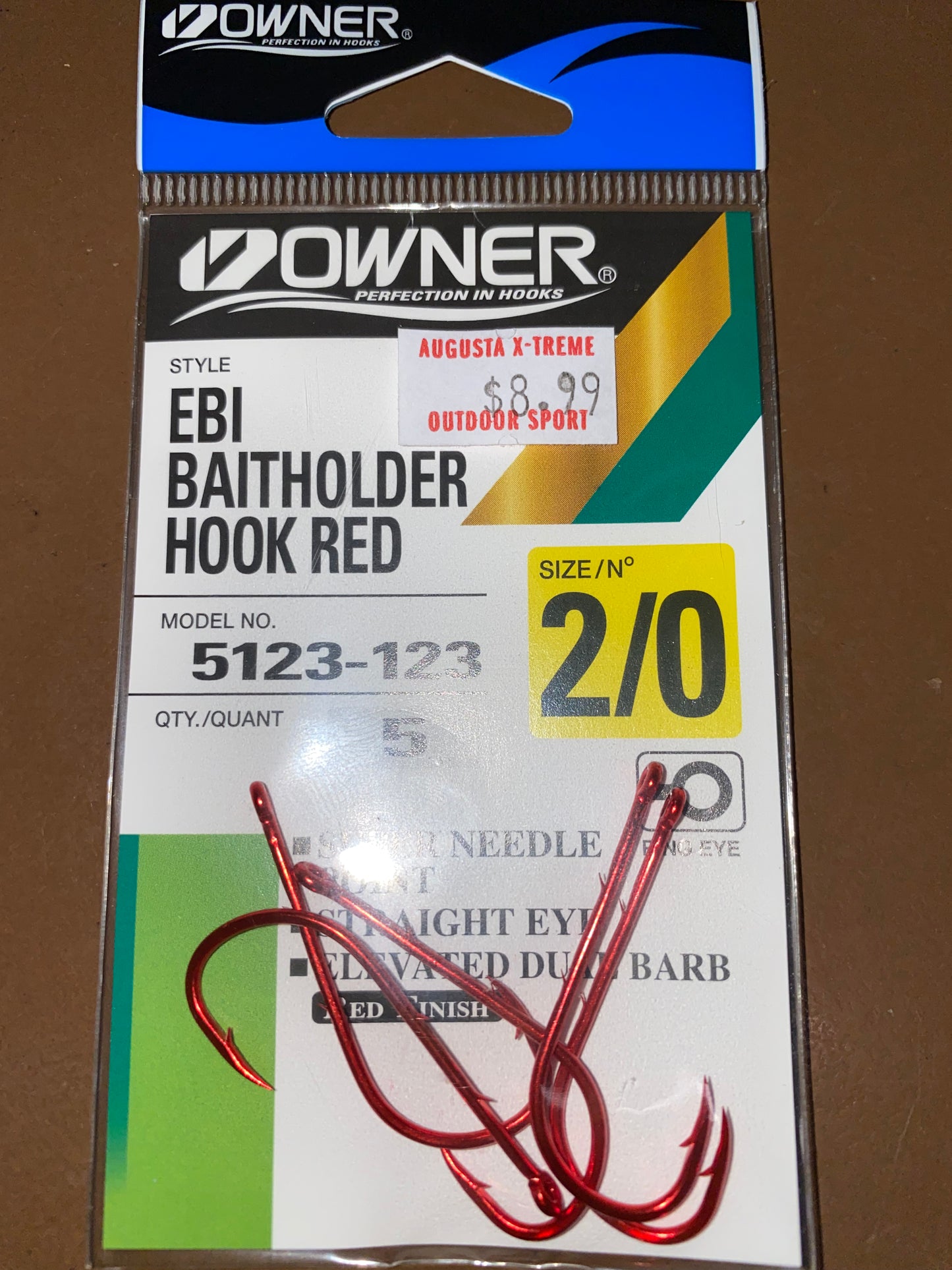 Owner EBI Baitholder Red Hooks