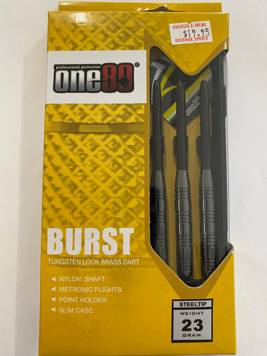 One80 Burst Tungsten Look Brass Dart 23gm