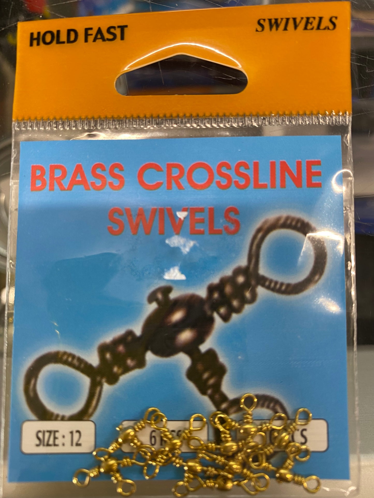 Hold Fast Swivel Brass Crossline 8