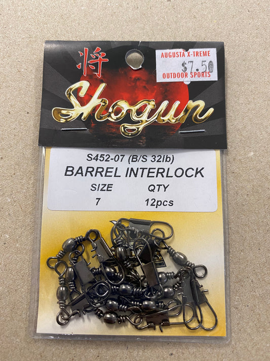 Shogun Swivels Barrel Interlock Size 7 Qty 12