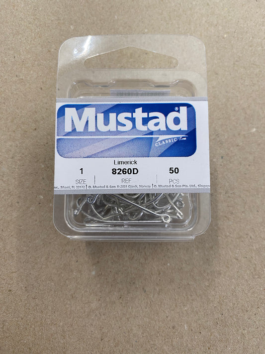 Mustad Hook Limerick Qty 50