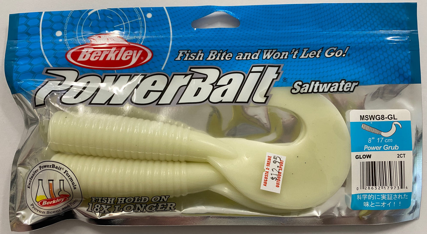 Berkley 8" 17cm Power Grub Glow