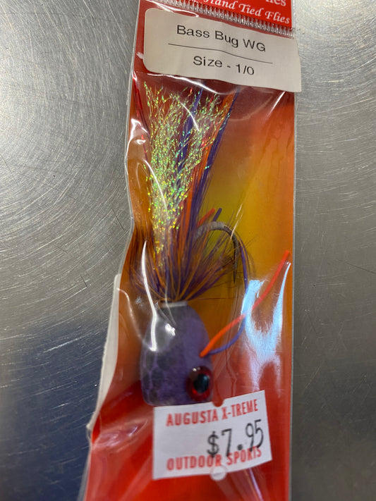 Felty's Flies Bass Bug Lure WG 1/0 Purple