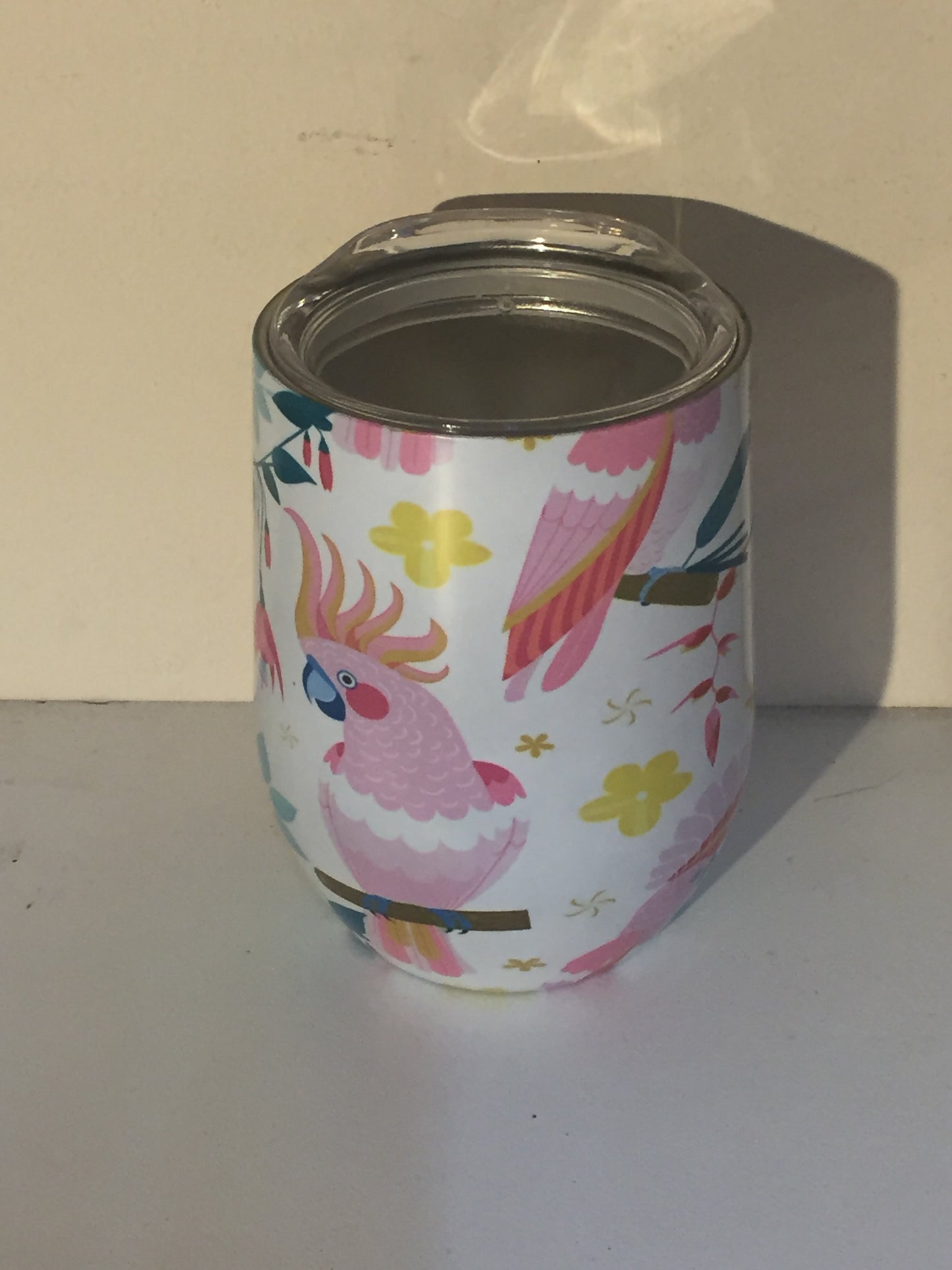 Printed Wine Cup Double Walled Cockatoo 350ml