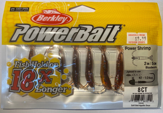 PowerBait Power Shrimp 2IN 5cm Bloodworm