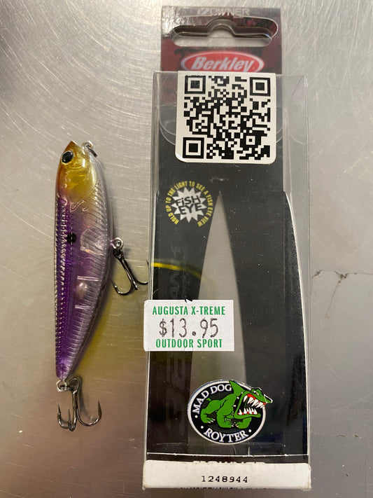 Berkley Lure 3D Scum Dog Surface Walker 68mm Hook Size 10 Colour: Shaggy