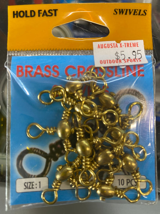 Hold Fast Swivel Brass Crossline 8