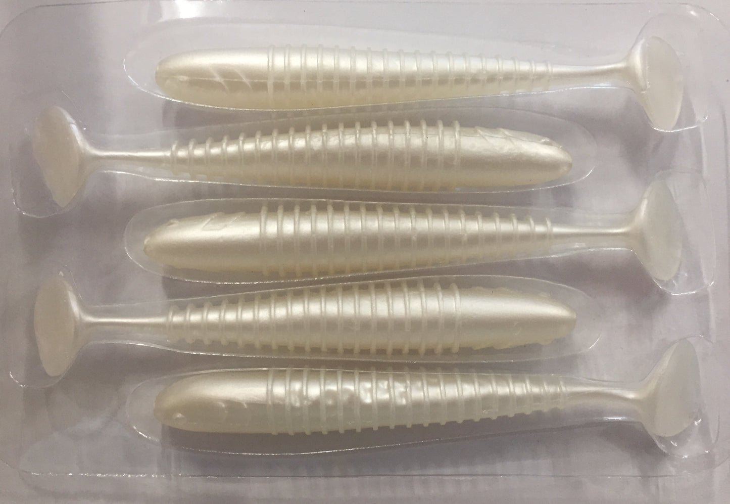 Powerbait T Tail Shad Pearl White 3.7in/9.4cm