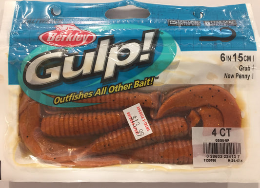 Gulp 6in/15cm Grub New Penny