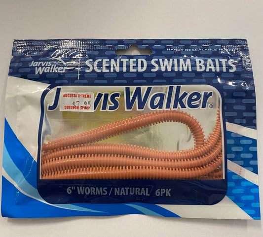 Jarvis Walker Natural Worms Swimbait 6"